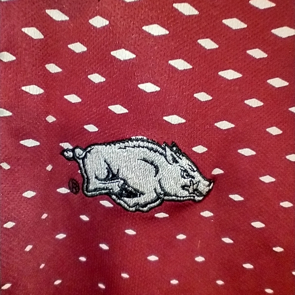 Russell Arkansas Razorbacks Short Sleeve Polo Shirt Men's sz Large. - Picture 7 of 7